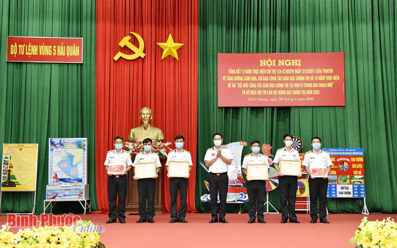 Vùng 5 Hải quân: 100% thí sinh đạt khá, giỏi hội thi cán bộ giảng dạy chính trị