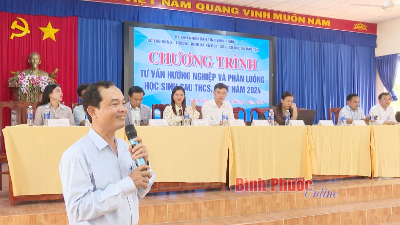 Bình Phước: Tư vấn, tuyển sinh, hướng nghiệp và phân luồng cho học sinh tại thị xã Chơn Thành