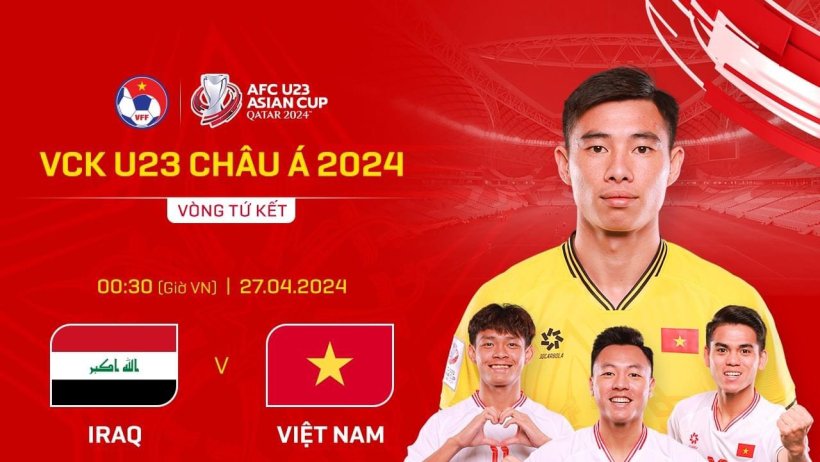 Tứ kết U23 châu Á 2024 Việt Nam và Iraq: Lối chơi nào để vào bán kết?