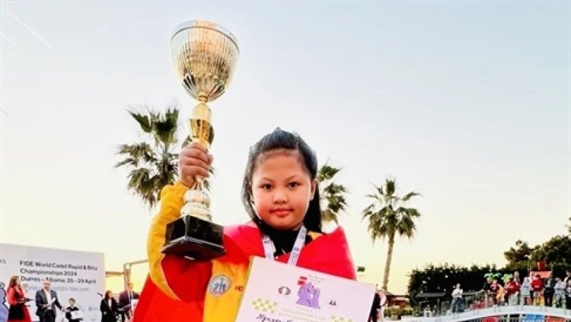 Nguyễn Vũ Bảo Châu giành HCV Giải Vô địch cờ Chớp thiếu niên thế giới 2024