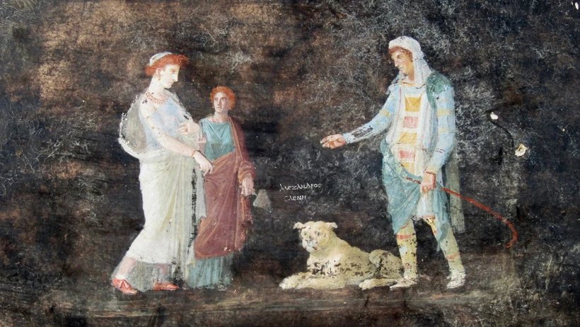 Phát hiện những bích họa về các nhân vật thần thoại thành Troy ở Pompeii