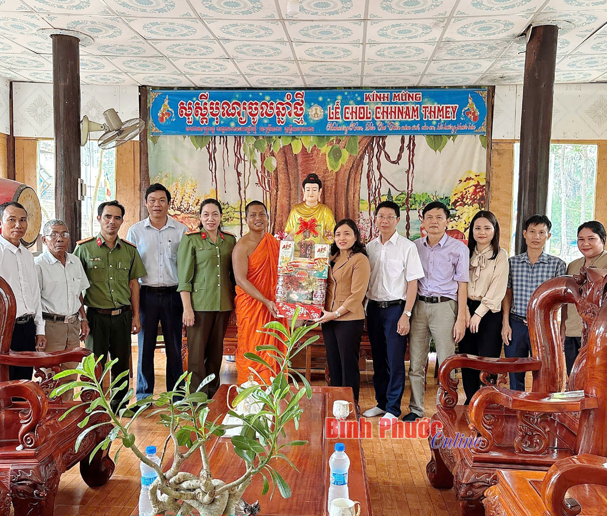 Ban Tuyên giáo và Dân vận Tỉnh ủy thăm, chúc tết Chôl Chnăm Thmây 