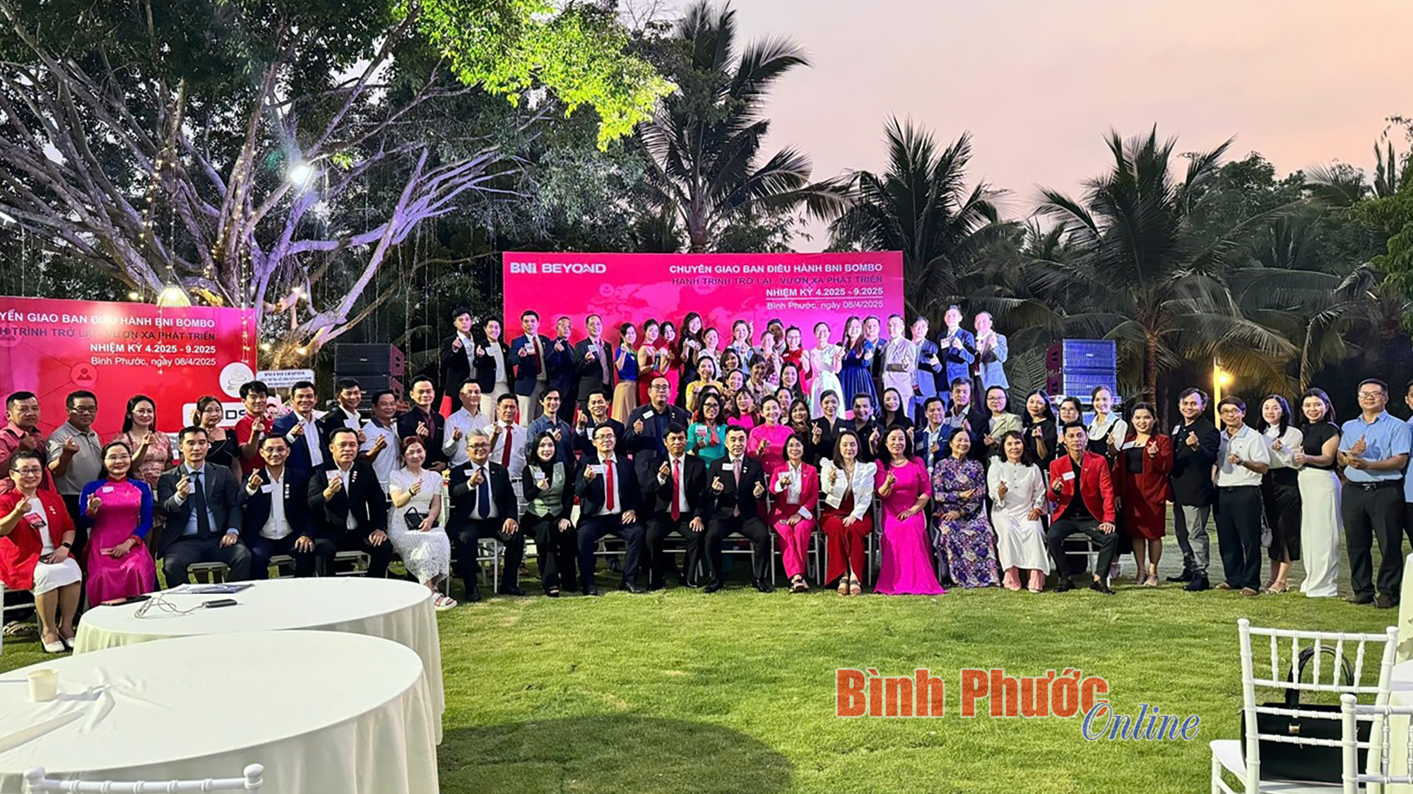 BNI Bom Bo tại Bình Phước chuyển giao ban điều hành nhiệm kỳ IX-X