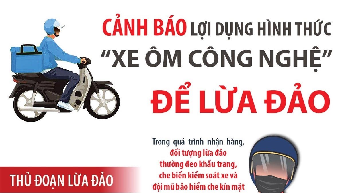 Cảnh báo lợi dụng hình thức “xe ôm công nghệ” để lừa đảo