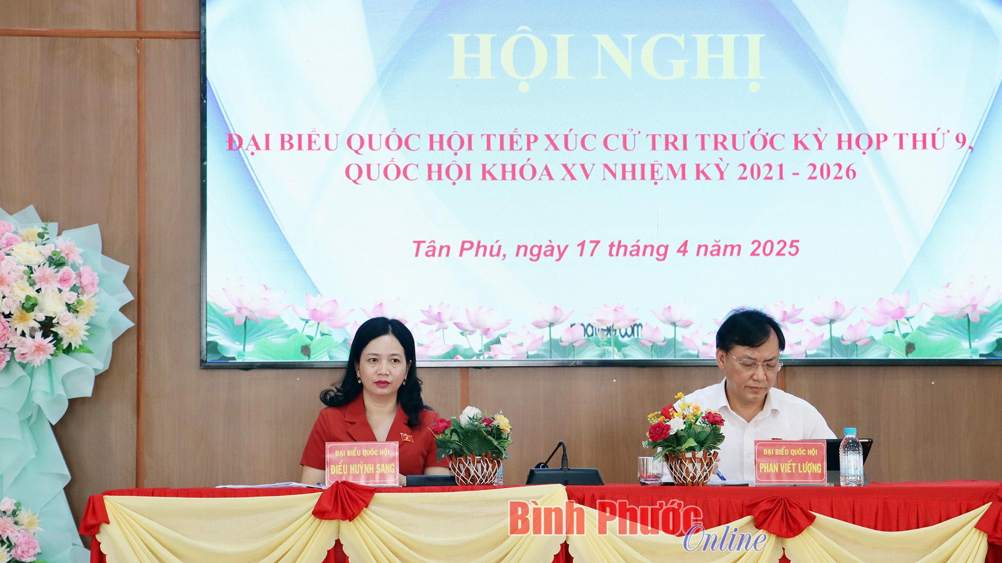 Đại biểu Quốc hội tiếp xúc cử tri Đồng Phú, Chơn Thành