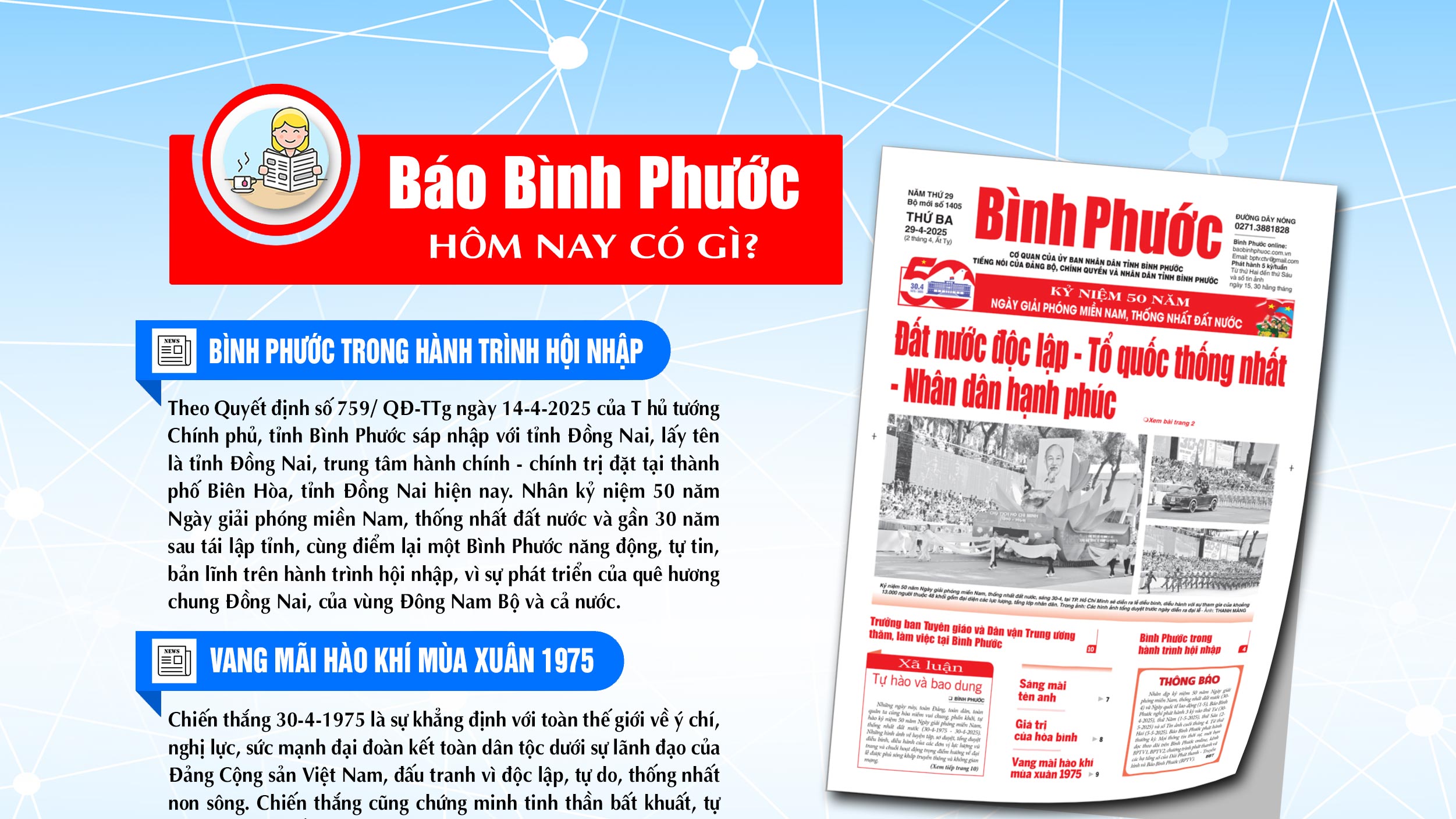 Kính mời độc giả đón đọc báo in Bình Phước hôm nay 29-4-2025