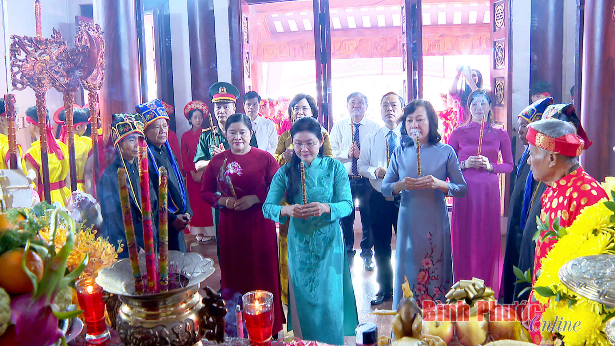 Trang trọng lễ giỗ Quốc Tổ tại huyện Phú Riềng