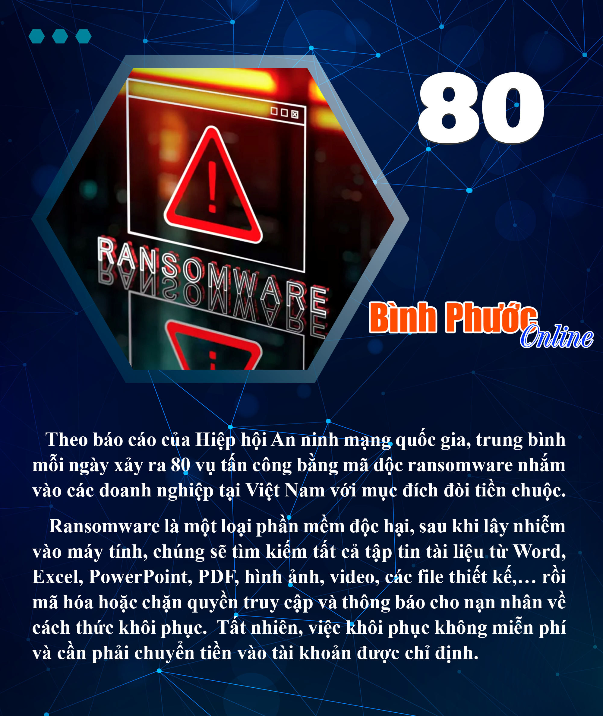 Việt Nam hứng chịu 80 vụ tấn công mã độc tống tiền mỗi ngày