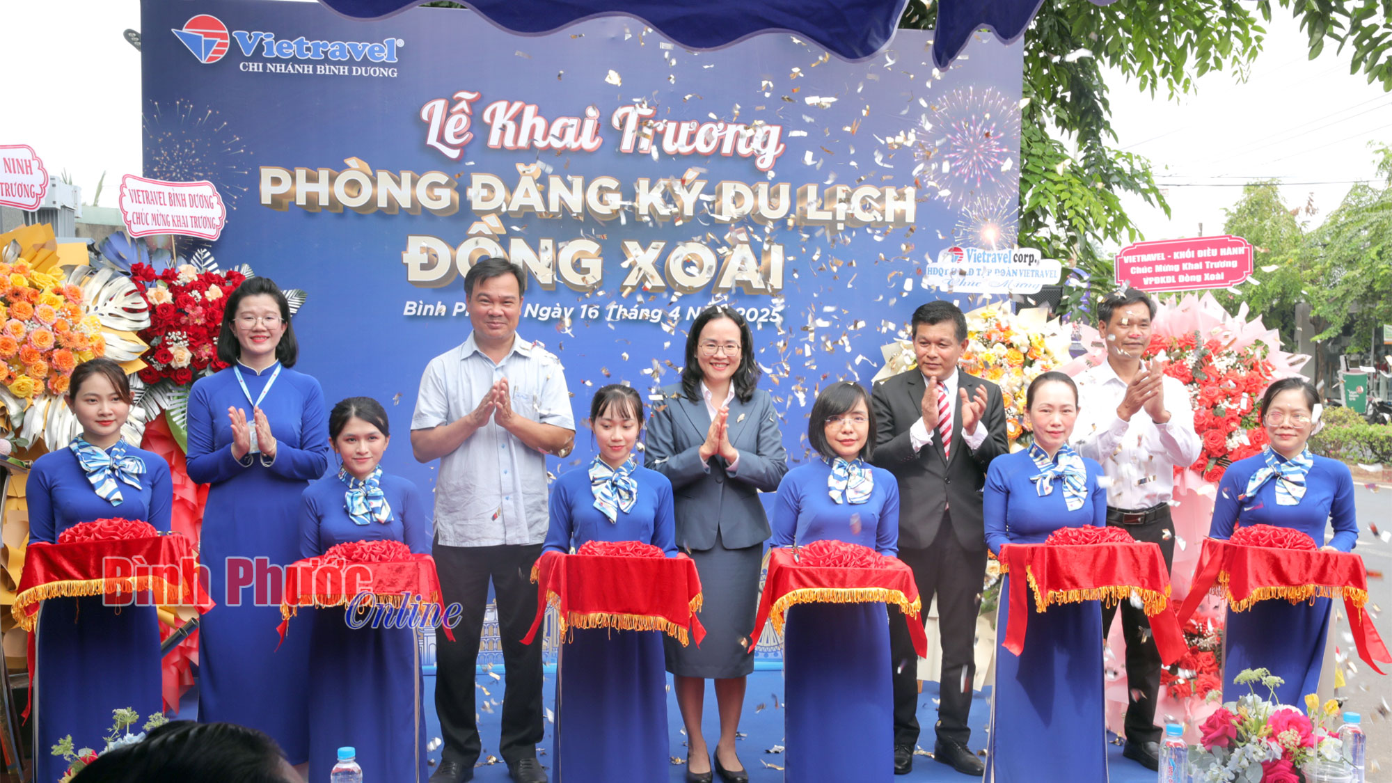 Vietravel tưng bừng khai trương Phòng đăng ký du lịch tại Đồng Xoài