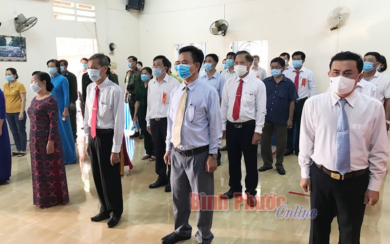 147 khu vực bỏ phiếu trên địa bàn huyện Lộc Ninh đồng loạt khai mạc và bỏ phiếu bầu cử