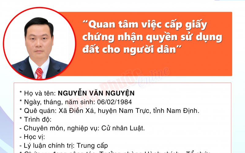 Chương trình hành động của ứng cử đại biểu Hội đồng nhân dân tỉnh khóa X - NGUYỄN VĂN NGUYỆN