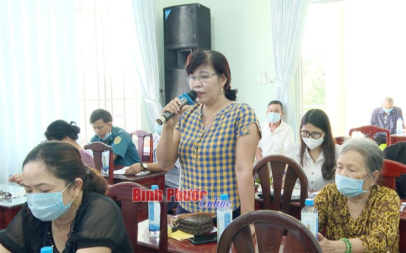 Cử tri phường Tân Bình gửi gắm nhiều ý kiến tâm huyết đến người ứng cử