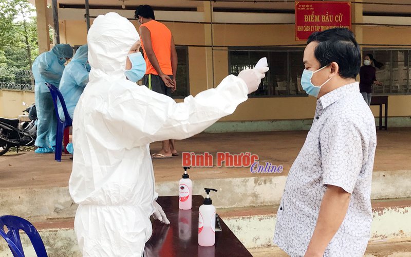 Khu cách ly Lộc Ninh hoàn thành việc bỏ phiếu