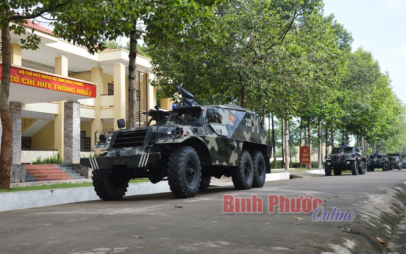 LLVT tỉnh Bình Phước bảo vệ các mục tiêu trọng yếu và các điểm bầu cử