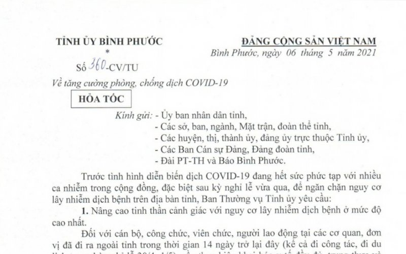 Nâng cao tinh thần cảnh giác với nguy cơ lây nhiễm dịch bệnh ở mức cao nhất