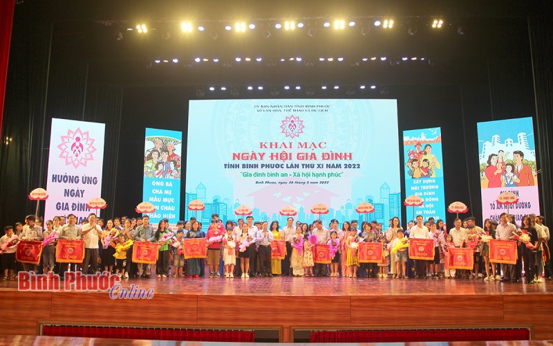 Bình Phước: Khai mạc Ngày hội gia đình với chủ đề “Gia đình bình an - Xã hội hạnh phúc”