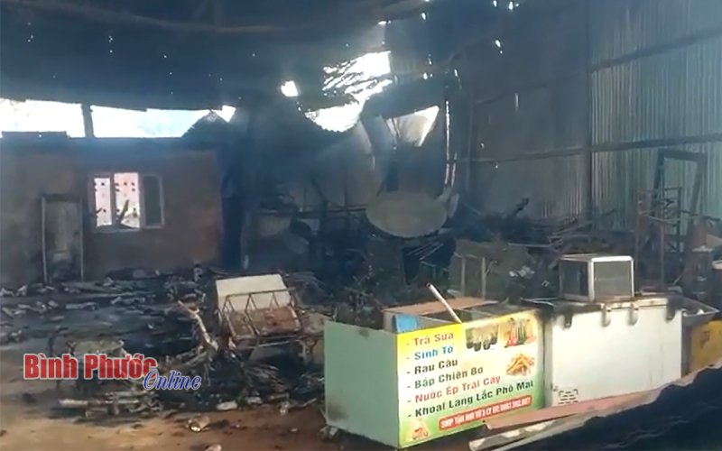 Bù Đăng: Cháy cơ sở sang chiết gas, 2 vợ chồng chủ cơ sở bị bỏng nặng