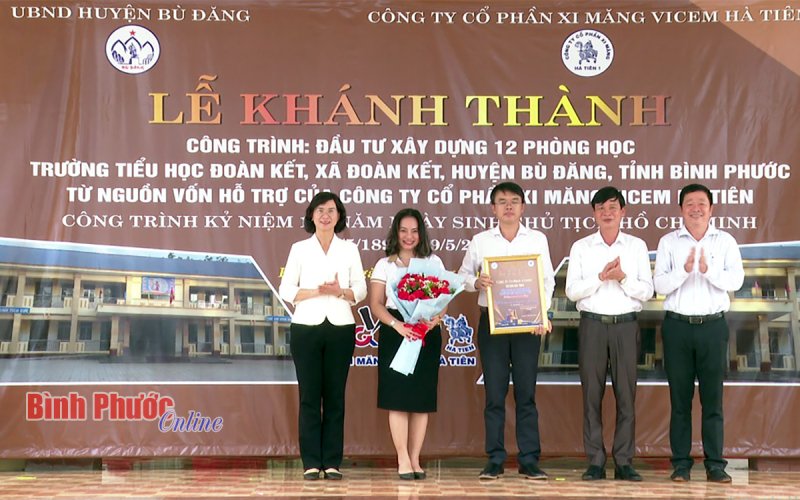 Bù Đăng: Khánh thành 12 phòng học từ nguồn xã hội hóa