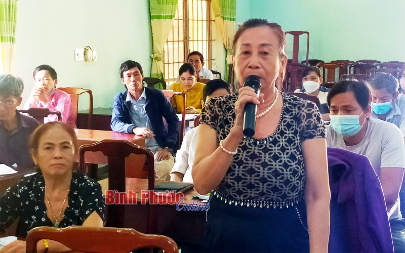 Cử tri xã Đồng Tâm kiến nghị tình trạng phân lô, bán nền còn diễn ra