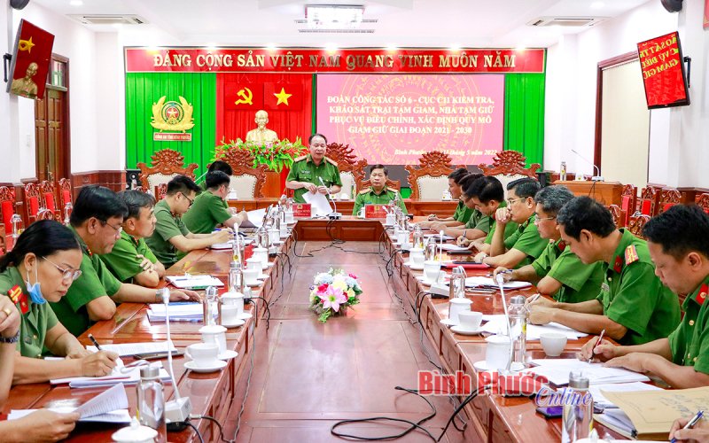 Cục nghiệp vụ Bộ Công an làm việc tại Bình Phước