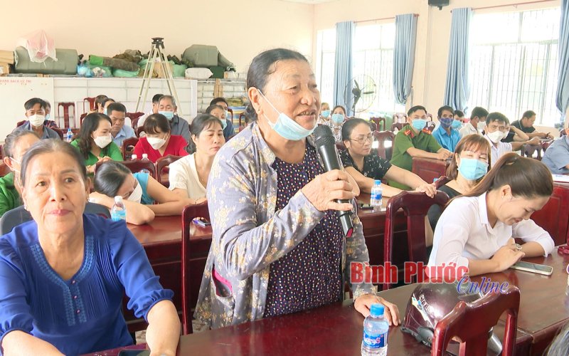 Đại biểu HĐND tỉnh tiếp xúc cử tri xã Minh Thắng