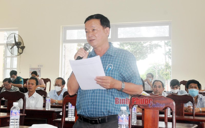 Đại biểu Quốc hội tỉnh tiếp xúc cử tri thị xã Phước Long