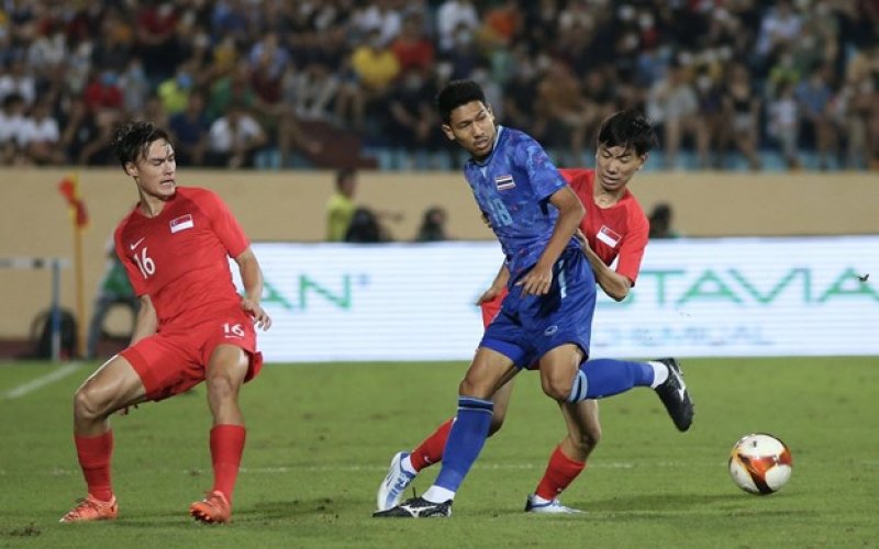 Đè bẹp U23 Singapore, U23 Thái Lan thắng trận đầu tiên ở SEA Games 31