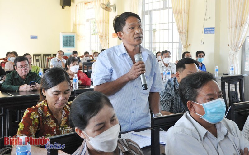 Đoàn đại biểu Quốc hội tỉnh tiếp xúc cử tri Bù Đăng