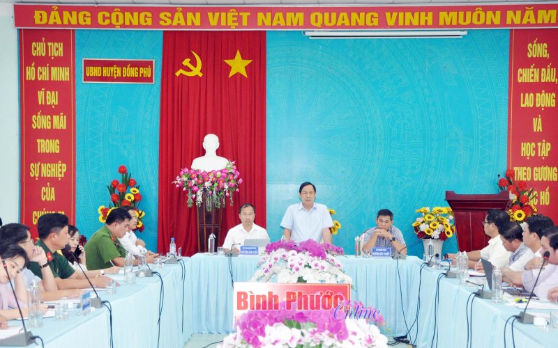 Đồng Phú cần tăng cường quản lý chặt chẽ đất đai theo quy hoạch