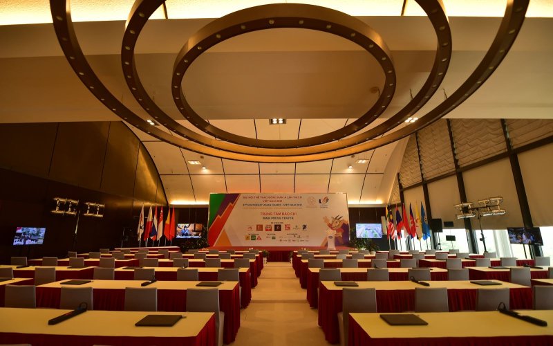 Hình ảnh Trung tâm Báo chí hiện đại phục vụ SEA Games 31