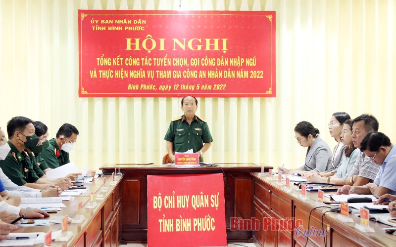 Năm 2022, Bình Phước có 1.431 công dân nhập ngũ
