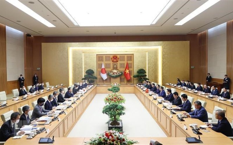 Thủ tướng Phạm Minh Chính hội đàm với Thủ tướng Nhật Bản Kishida Fumio