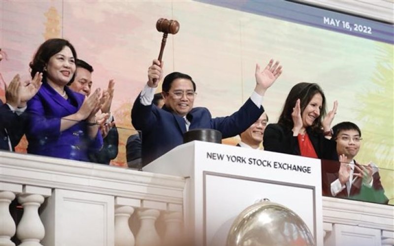 Thủ tướng Phạm Minh Chính thăm Sàn giao dịch chứng khoán New York
