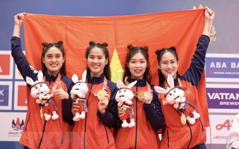 Bảng tổng sắp huy chương SEA Games ngày 14-5: Việt Nam cán mốc 100 HCV