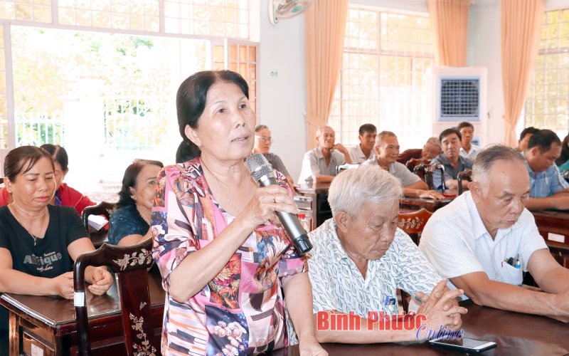 Bình Long: Cử tri xã Thanh Phú kiến nghị nhiều vấn đề liên quan đất đai, an ninh trật tự