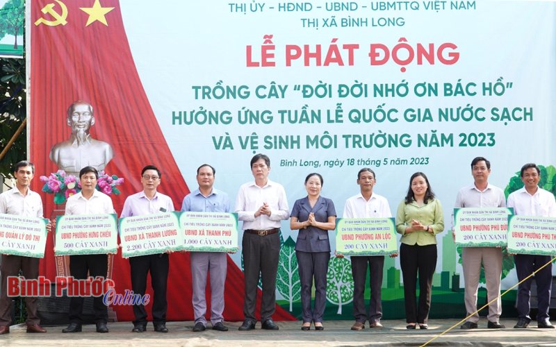 Bình Long phát động trồng cây “Đời đời nhớ ơn Bác Hồ”