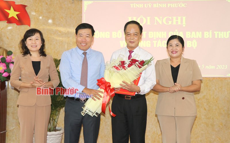 Bình Phước: Công bố quyết định của Ban Bí thư Trung ương về công tác cán bộ
