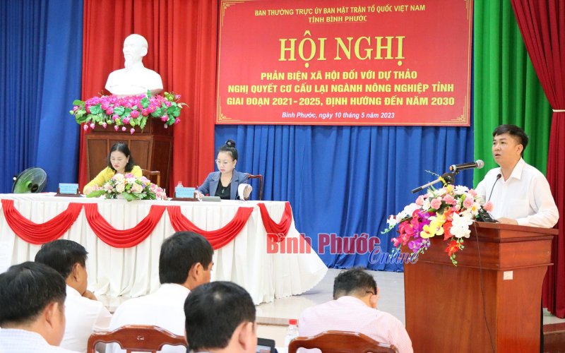 Bình Phước: Nhiều ý kiến góp ý trong tái cơ cấu ngành nông nghiệp