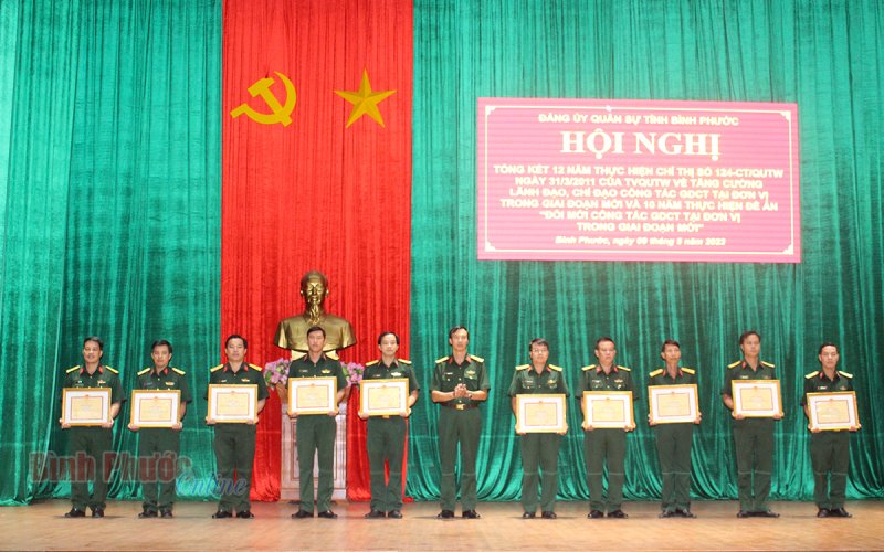 Bình Phước: Tổng kết 12 năm thực hiện Chỉ thị 124 của Thường vụ Quân ủy Trung ương