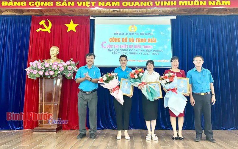 Bình Phước: Trao giải cuộc thi thiết kế biểu trưng Đại hội XI Công đoàn tỉnh