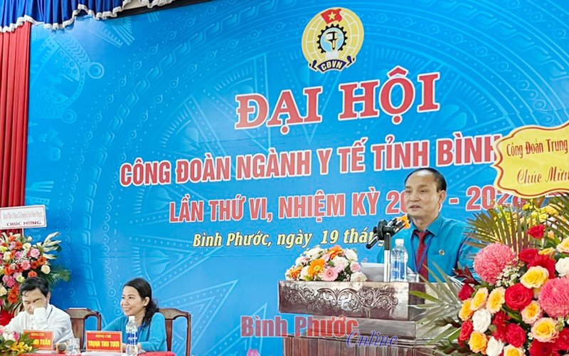 Công đoàn ngành y tế tỉnh tổ chức thành công Đại hội lần thứ VI 