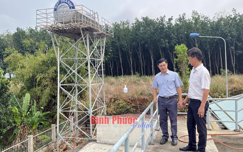 Công trình cấp nước ở Thọ Sơn đã vận hành