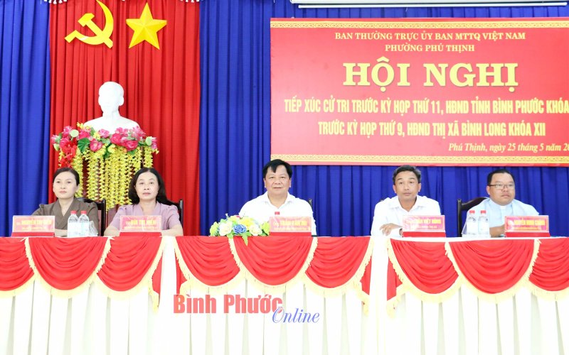 Cử tri Bình Long kiến nghị đẩy nhanh tiến độ thi công một số dự án trên địa bàn