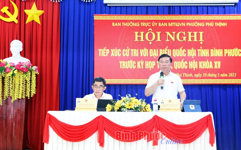 Cử tri Bình Long kiến nghị sớm có vật tư y tế phục vụ sức khỏe nhân dân