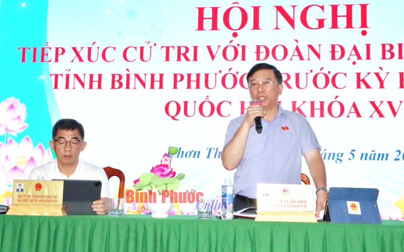 Cử tri Chơn Thành phản ánh tình trạng thiếu thiết bị y tế