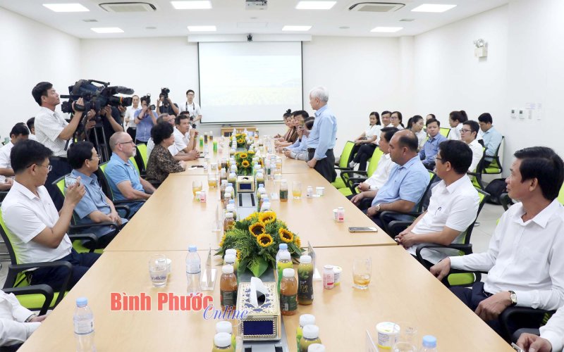 Đoàn công tác tỉnh Bình Phước thăm Tập đoàn TH