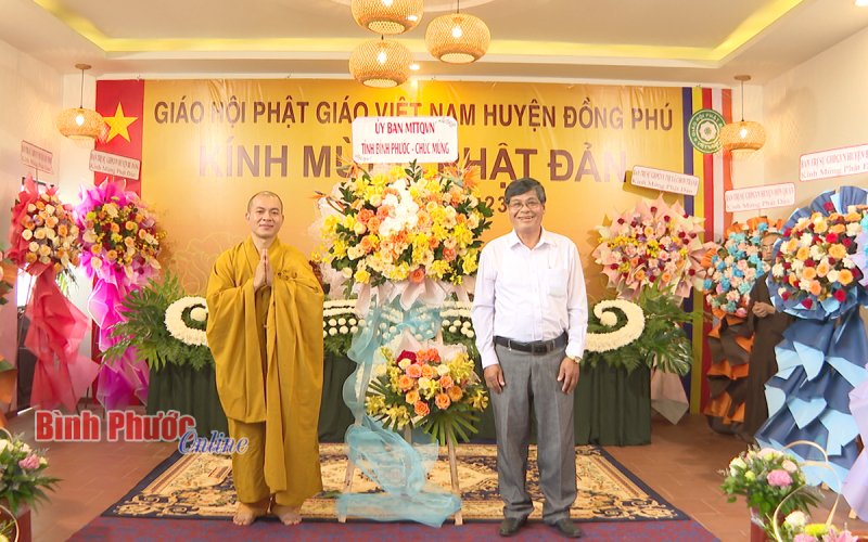 Giáo hội Phật giáo Việt Nam huyện Đồng Phú mừng đại lễ Phật đản 2023