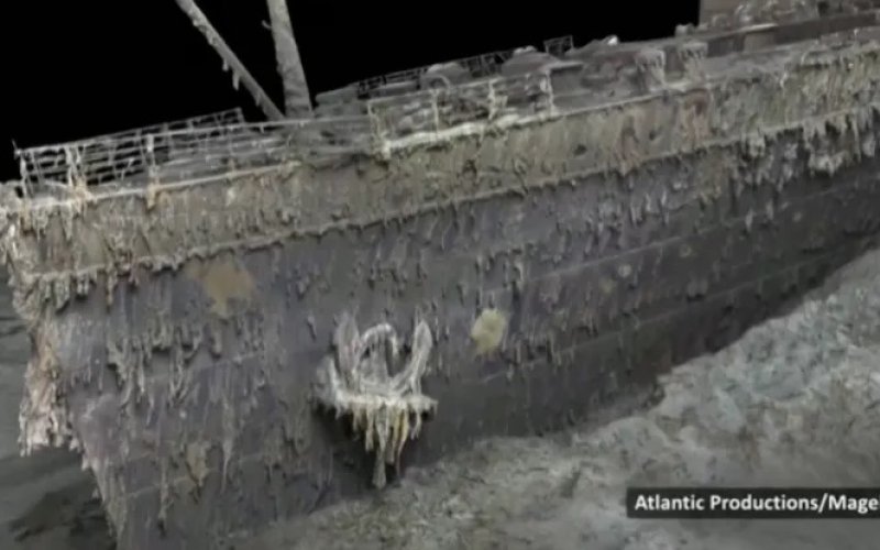 Lần đầu công bố bản chụp 3D đầy đủ về con tàu Titanic huyền thoại bị đắm ở Đại Tây dương