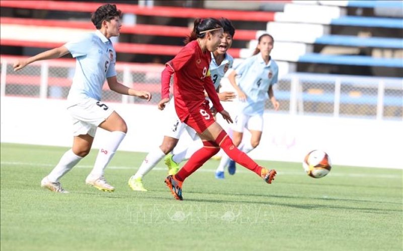 Thắng nữ Myanmar, tuyển bóng đá nữ Việt Nam vững bước bảo vệ ngôi vô địch SEA Games
