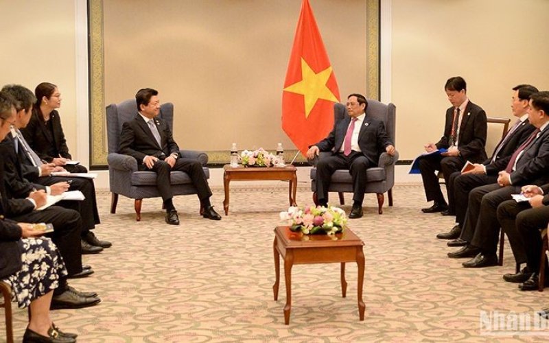 Thủ tướng Phạm Minh Chính tiếp lãnh đạo các tập đoàn, tổ chức của Nhật Bản